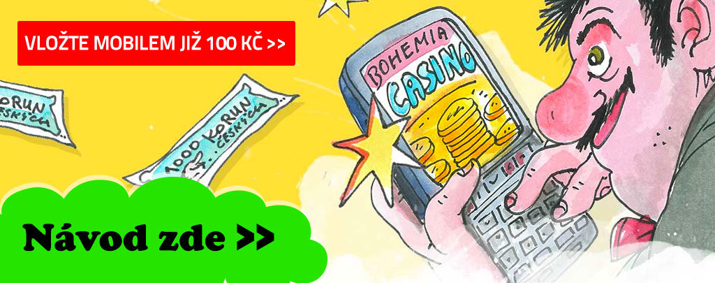 Návod na používání mobilu Bohemia casino