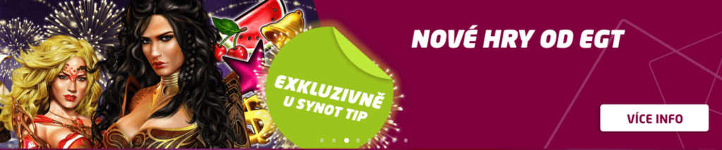 SynotTip nové hry od EGT