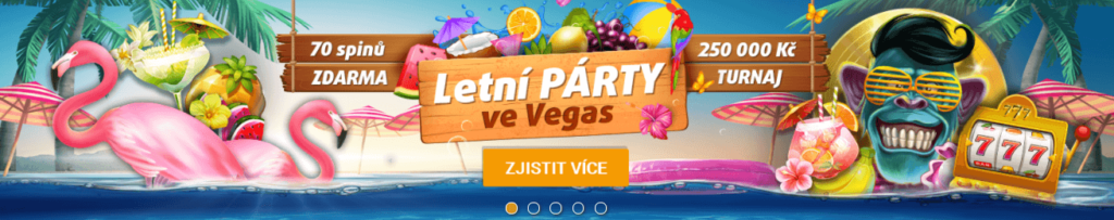 Tipsport Vegas Letní párty ve Vegas 70 spinů zdarma